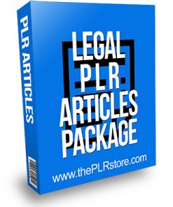 Legal PLR Articles Package