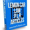 Lemon Car Law PLR Articles
