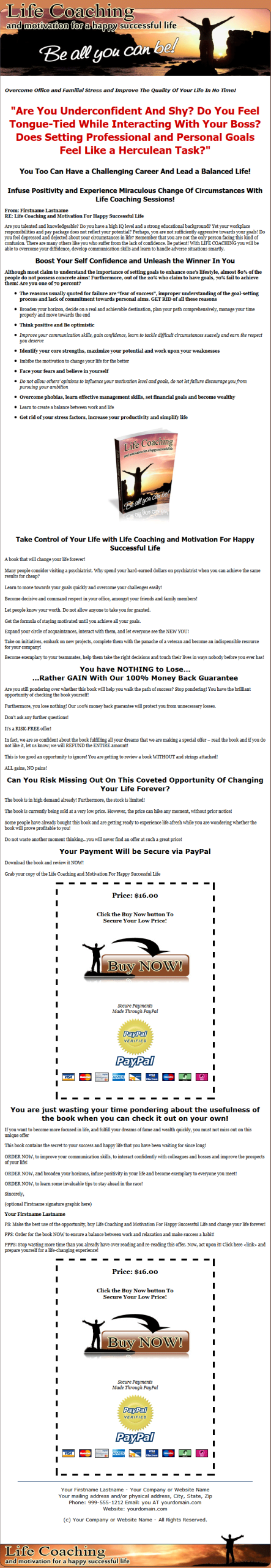 Life Coaching and Motivation Ebook with Master Resale Rights - Image 2