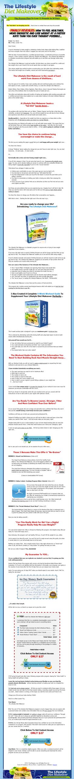 Lifestyle Diet Makeover PLR Ebook Deluxe with Private Label Rights - Image 2