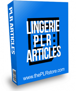 Lingerie PLR Articles