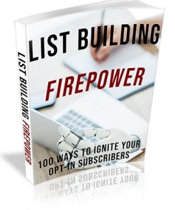 List Building Firepower Ebook PLR