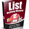 list building wisdom plr ebook