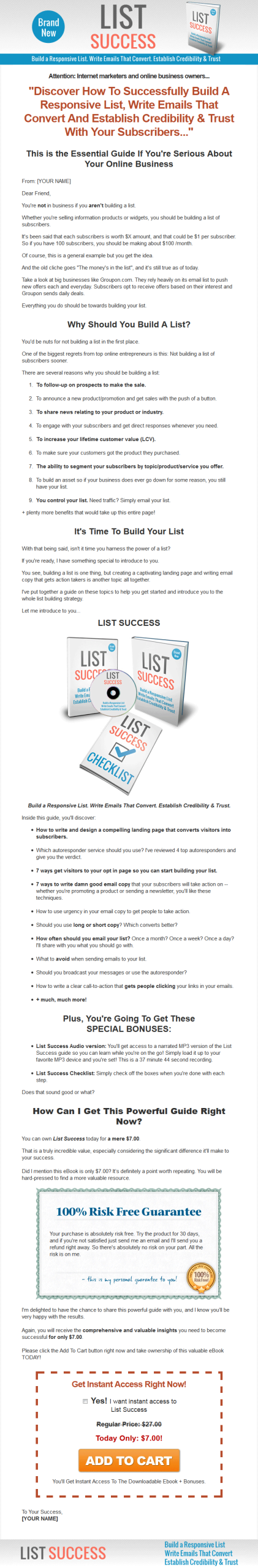 List Success Ebook with Master Resale Rights - Image 2