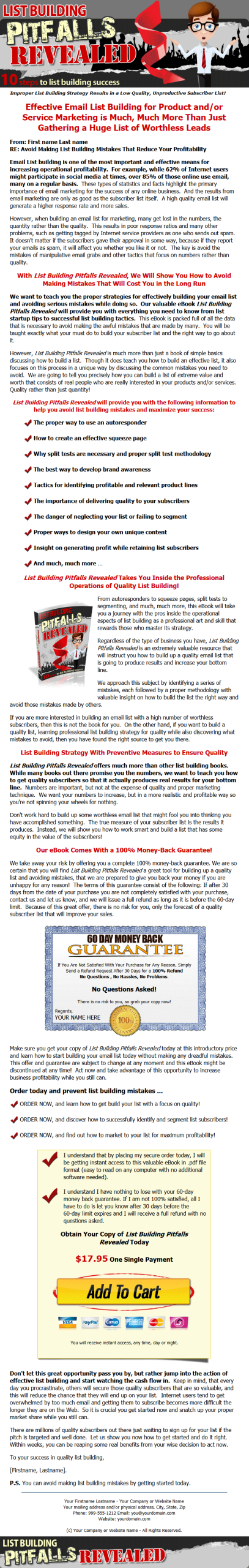 Listbuilding Pitfalls MRR Ebook - Image 2