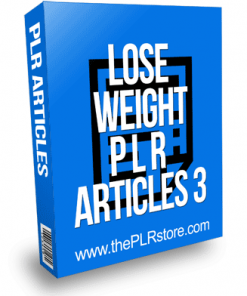 Lose Weight PLR Articles 3