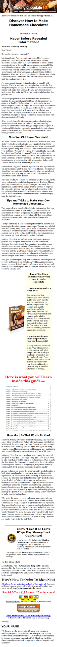 Making Chocolate 101 PLR Ebook - Image 2