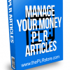 Manage Your Money PLR Articles