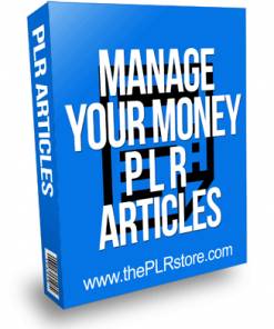 Manage Your Money PLR Articles