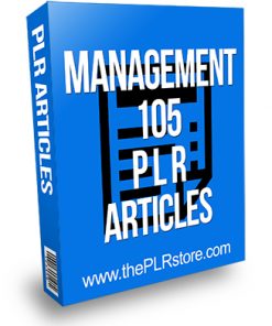 Management 105 PLR Articles