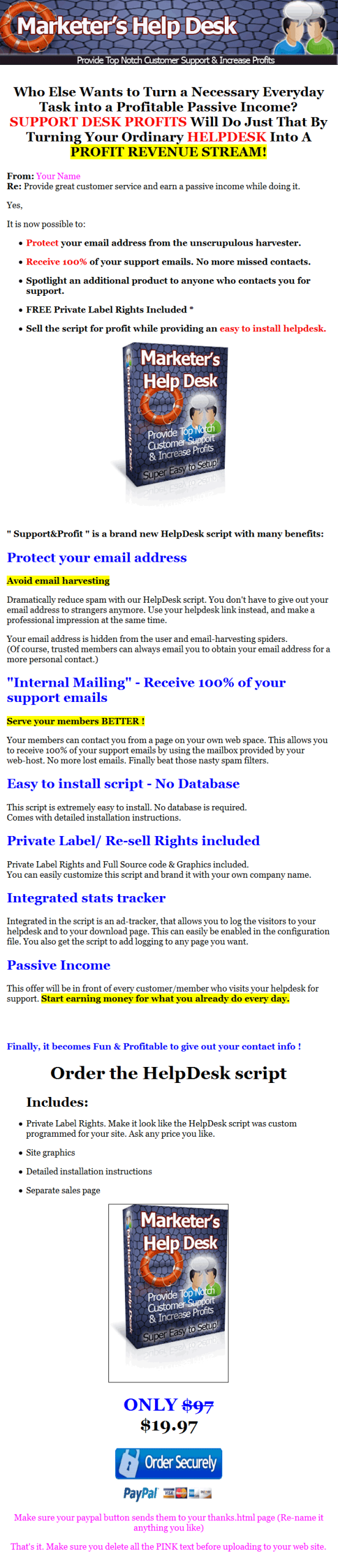 Marketers Help Desk PLR Software - Image 2