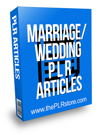 Marriage Wedding PLR Articles