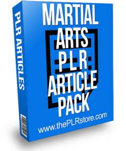 Martial Arts PLR Article Pack