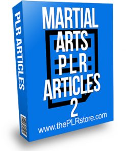 Martial Arts PLR Articles 2