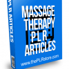 Massage Therapy PLR Articles