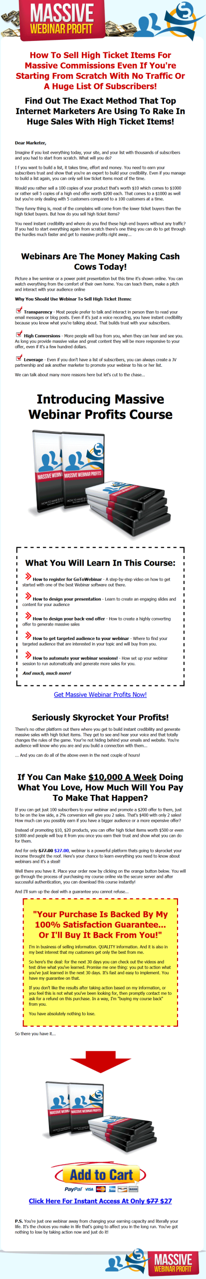 Massive Webinar Profits MMR Video Package - Image 2