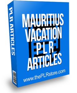 Mauritius Vacation PLR Articles