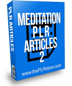 Meditation PLR Articles 2