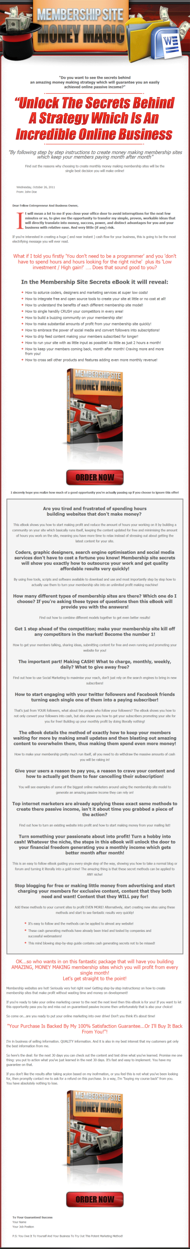 Membership Site Money Magic MRR Ebook - Image 2