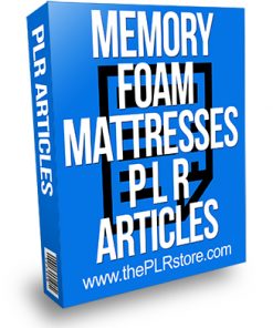 Memory Foam Mattresses PLR Articles
