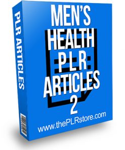 Men's Health PLR Articles 2