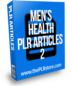men's health plr articles