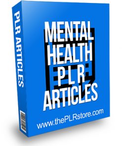 Mental Health PLR Articles
