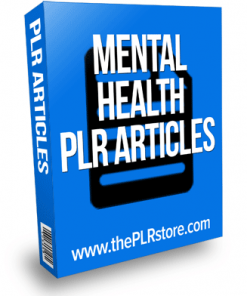 mental health plr articles