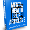 Mental Health PLR Articles 3