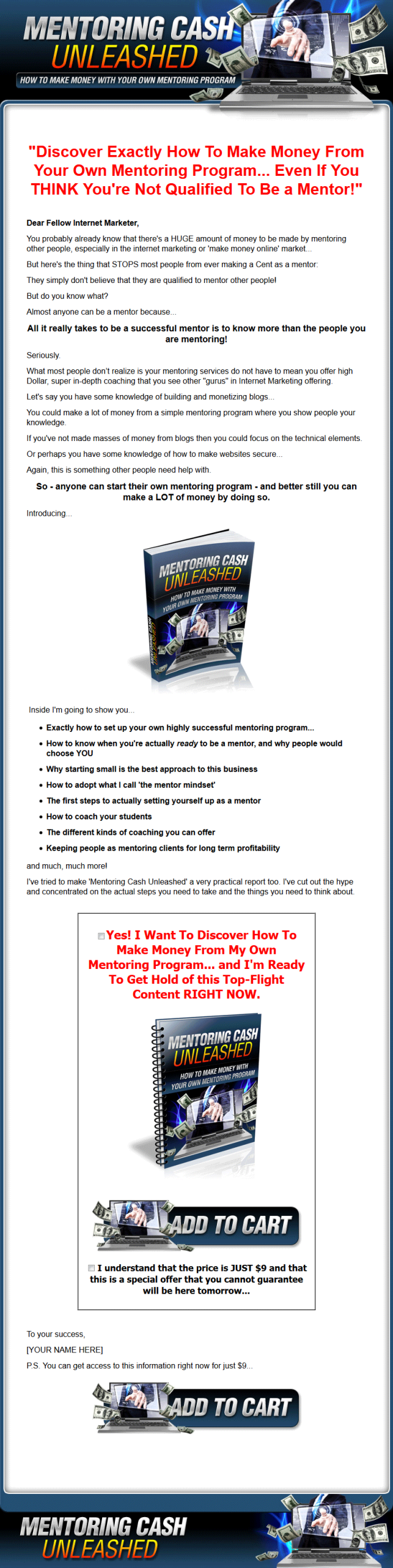 Mentoring Cash Unleashed Ebook with Master Resale Rights - Image 2