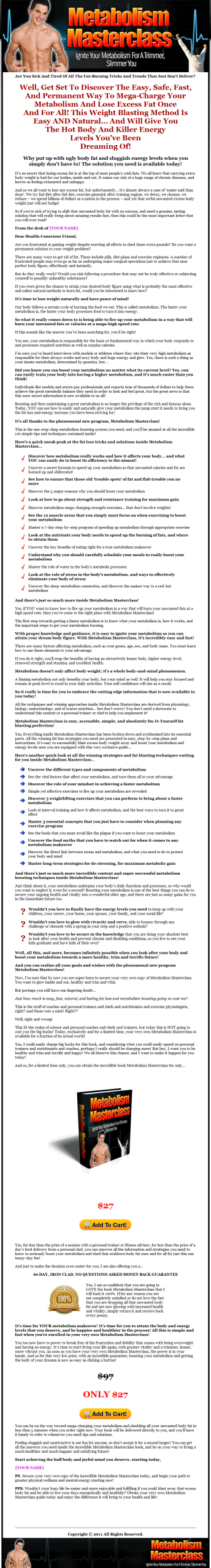 Metabolism Masterclass PLR Ebook Package - Image 3