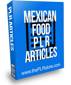 Mexican Food PLR Articles