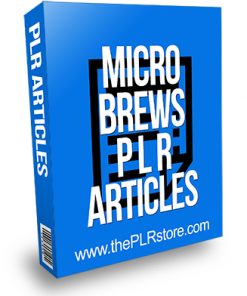 Micro Brews PLR Articles