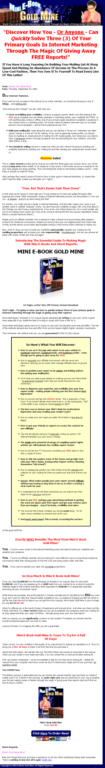 Mini eBook Gold Mine PLR eBook - Image 2