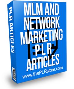 MLM and Network Marketing PLR Articles