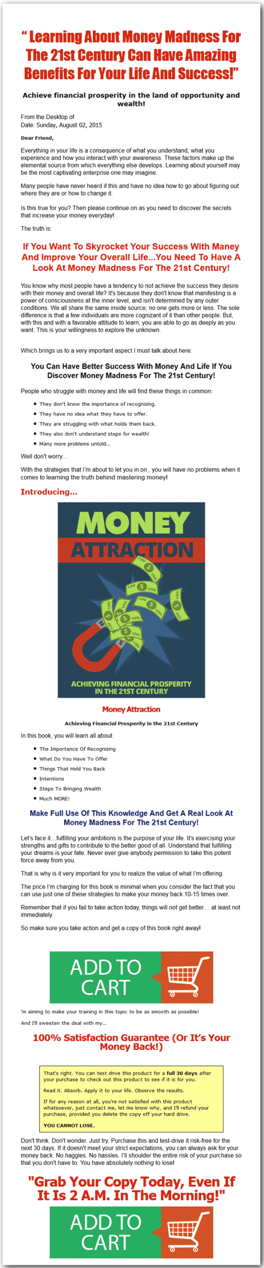Money Attraction MRR Ebook - Image 2