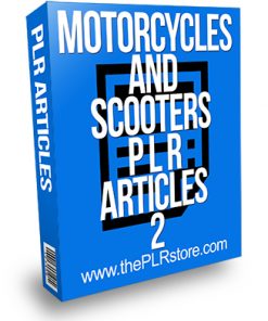 Motorcycles and Scooters PLR Articles 2