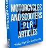 Motorcycles and Scooters PLR Articles