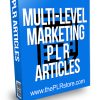 Multi-Level Marketing PLR Articles