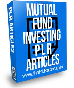 Mutual Fund Investing PLR Articles