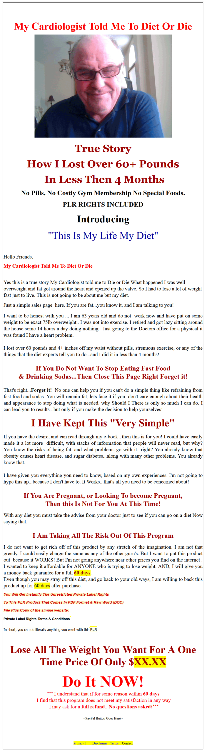 My Life My Diet PLR Ebook - Image 2