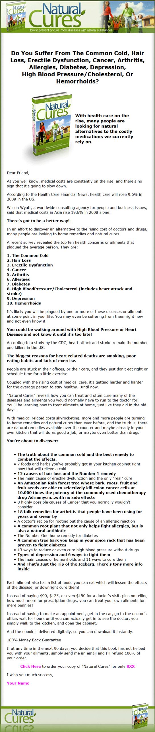 Natural Cures PLR Ebook with Private Label Rights - Image 2