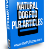 natural dog food plr articles