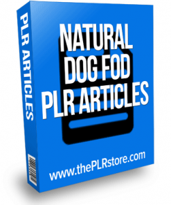 natural dog food plr articles