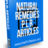Natural Remedies PLR Articles