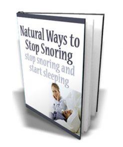 Natural Ways To Stop Snoring Ebook