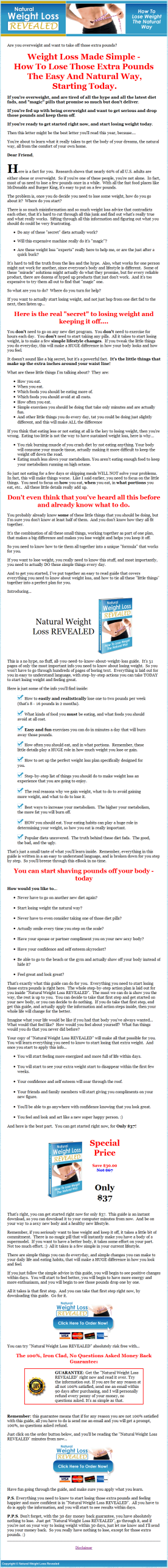 Natural Weight Loss PLR Ebook - Image 2