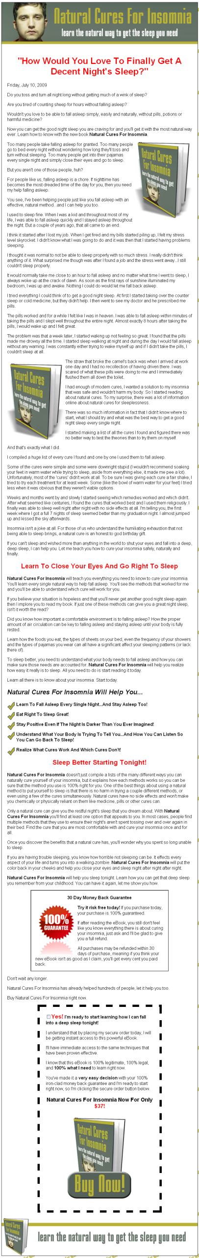 Natural Cures for Insomnia eBook MRR - Image 2