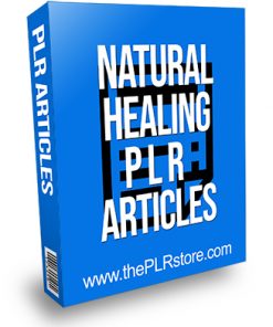 Natural Healing PLR Articles