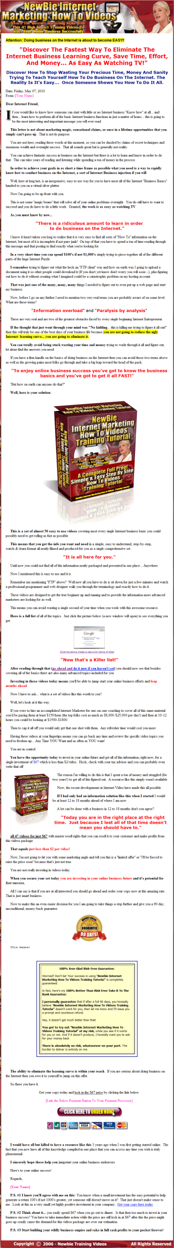 Newbie Internet Marketing How To Videos (47) MRR - Image 2